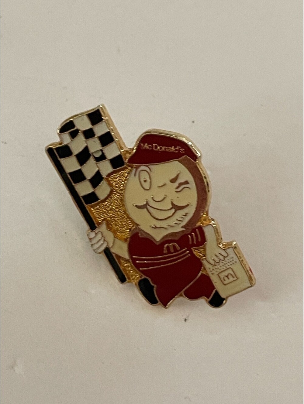 McDonalds Speedy Racing Flag Crew Pin